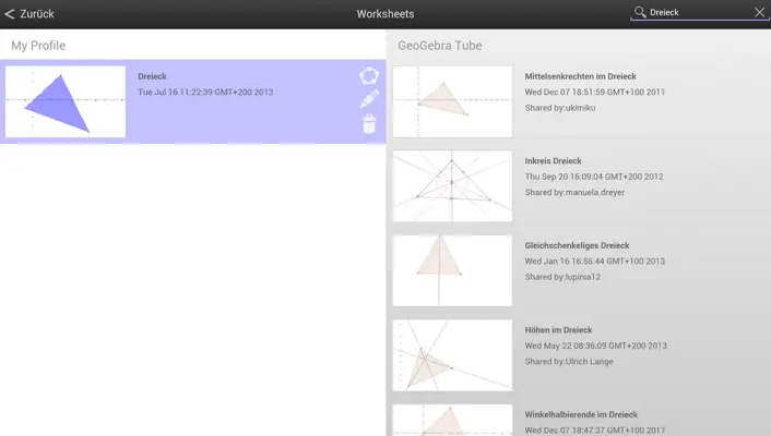 GeoGebra android App screenshot 3